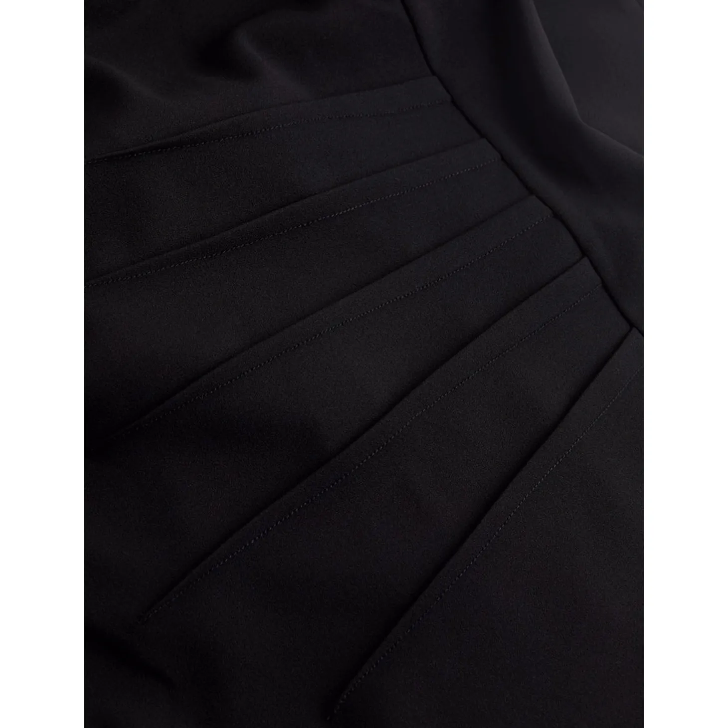 SCUBA CREPE NS GATHERED DRESS