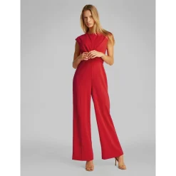 SCUBA CREPE TWIST FRONT JUMPSU