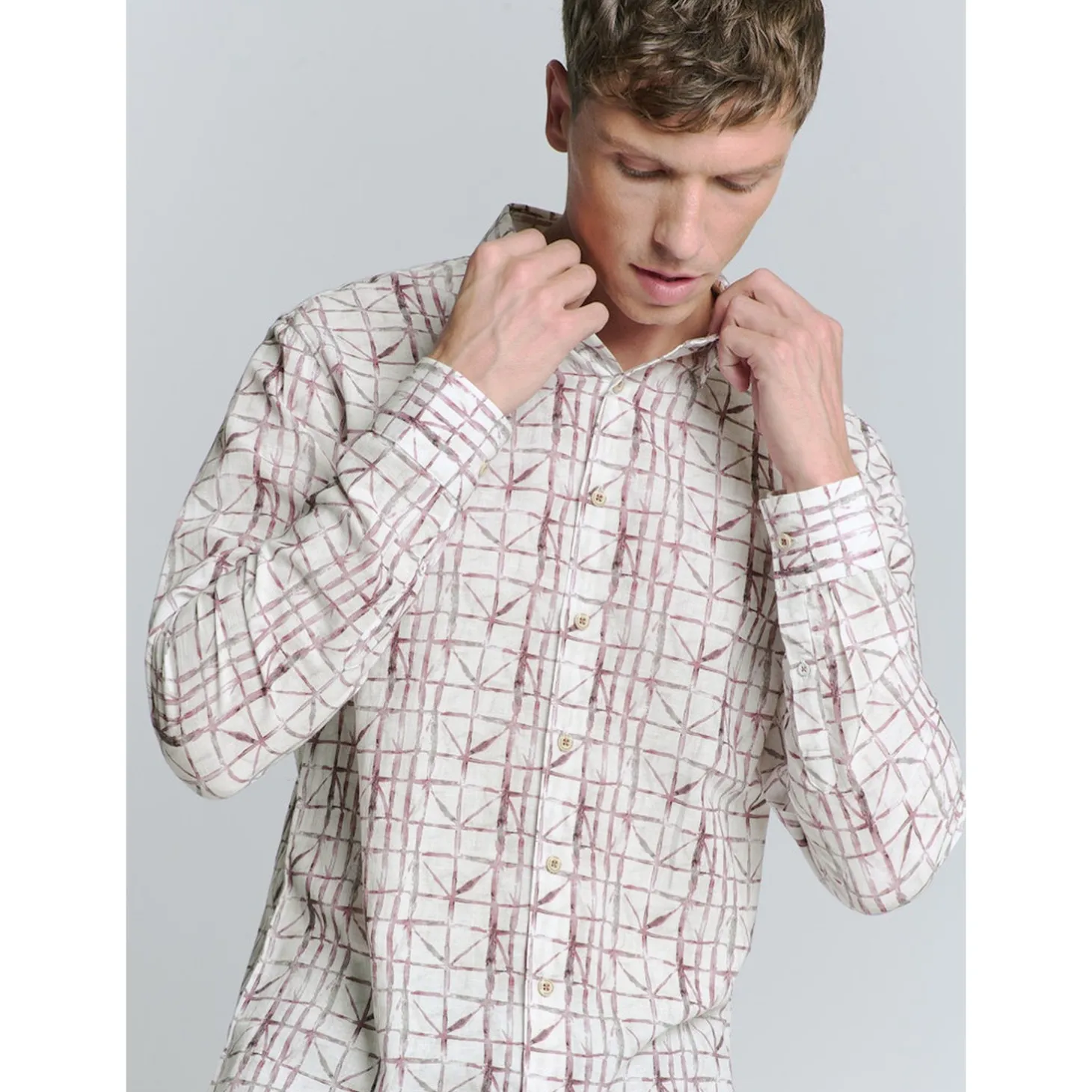 Shirt Allover Printed With Lin