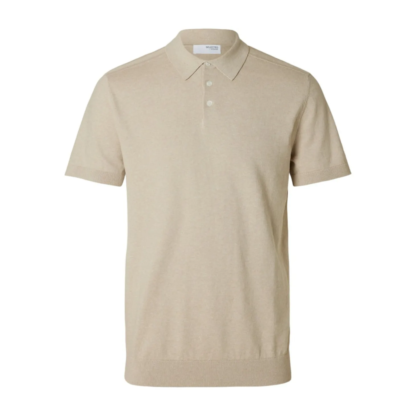 SLHBERG SS KNIT POLO NOOS