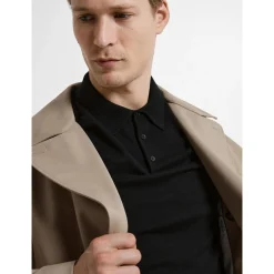 SLHBERG SS KNIT POLO NOOS
