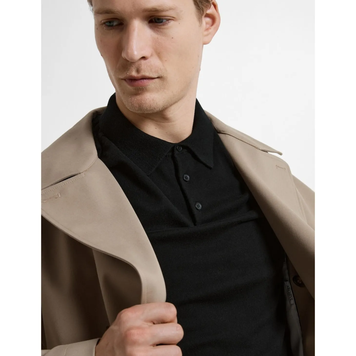 SLHBERG SS KNIT POLO NOOS