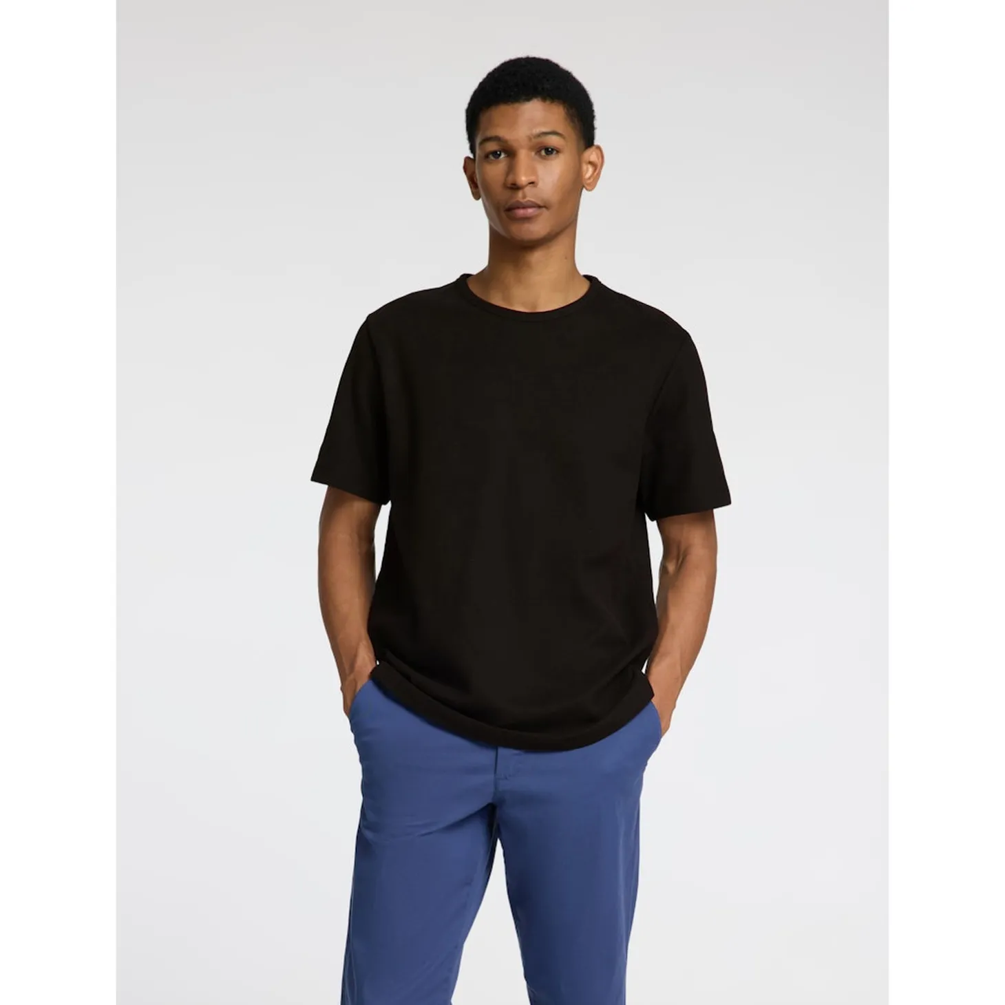 SLHJOSEPH PIQUE SS O-NECK TEE