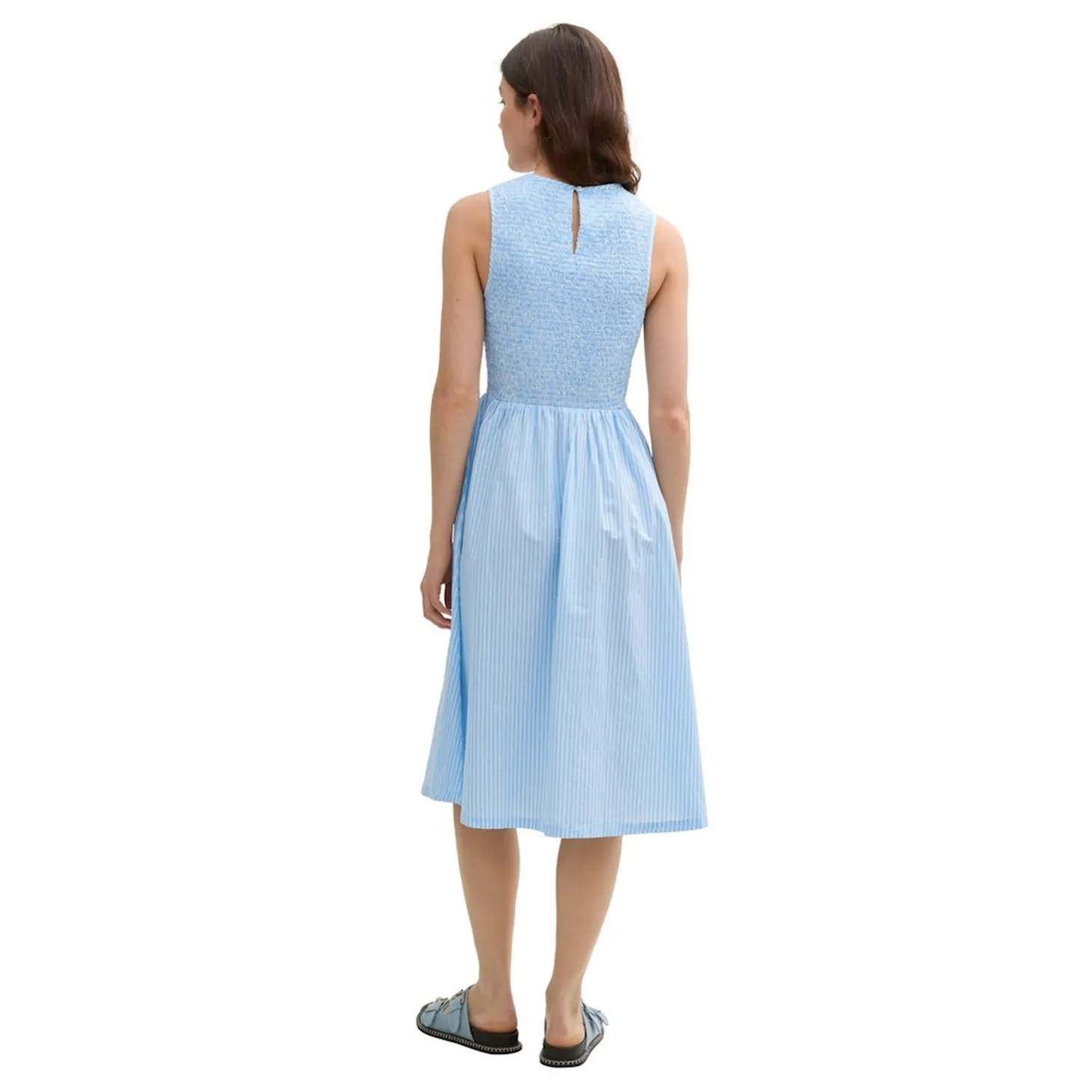 Smocked midi dress