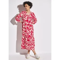 SOL_Midi Volant Dress AOP