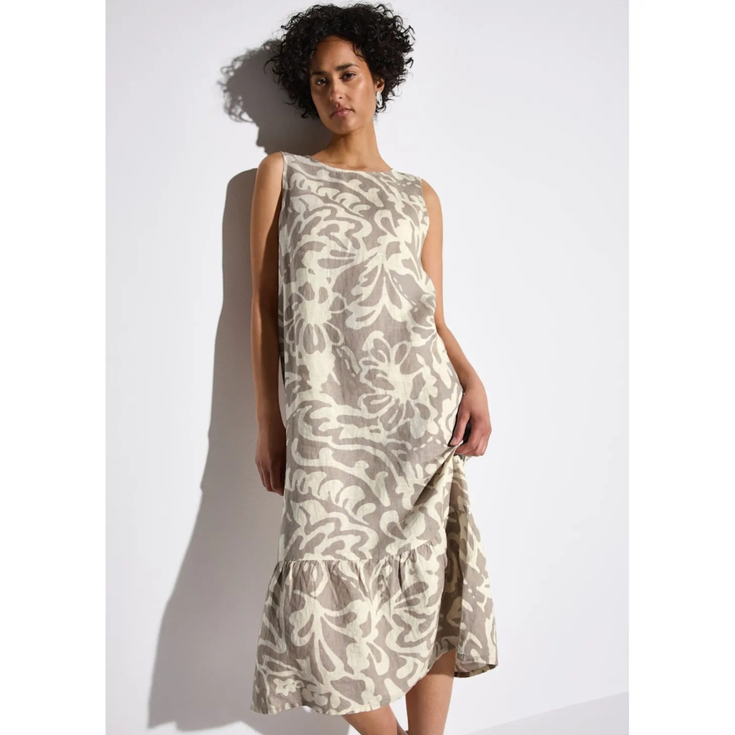 SOL_sleeveless Volant Dress AO