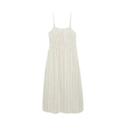 Strap midi linen dress