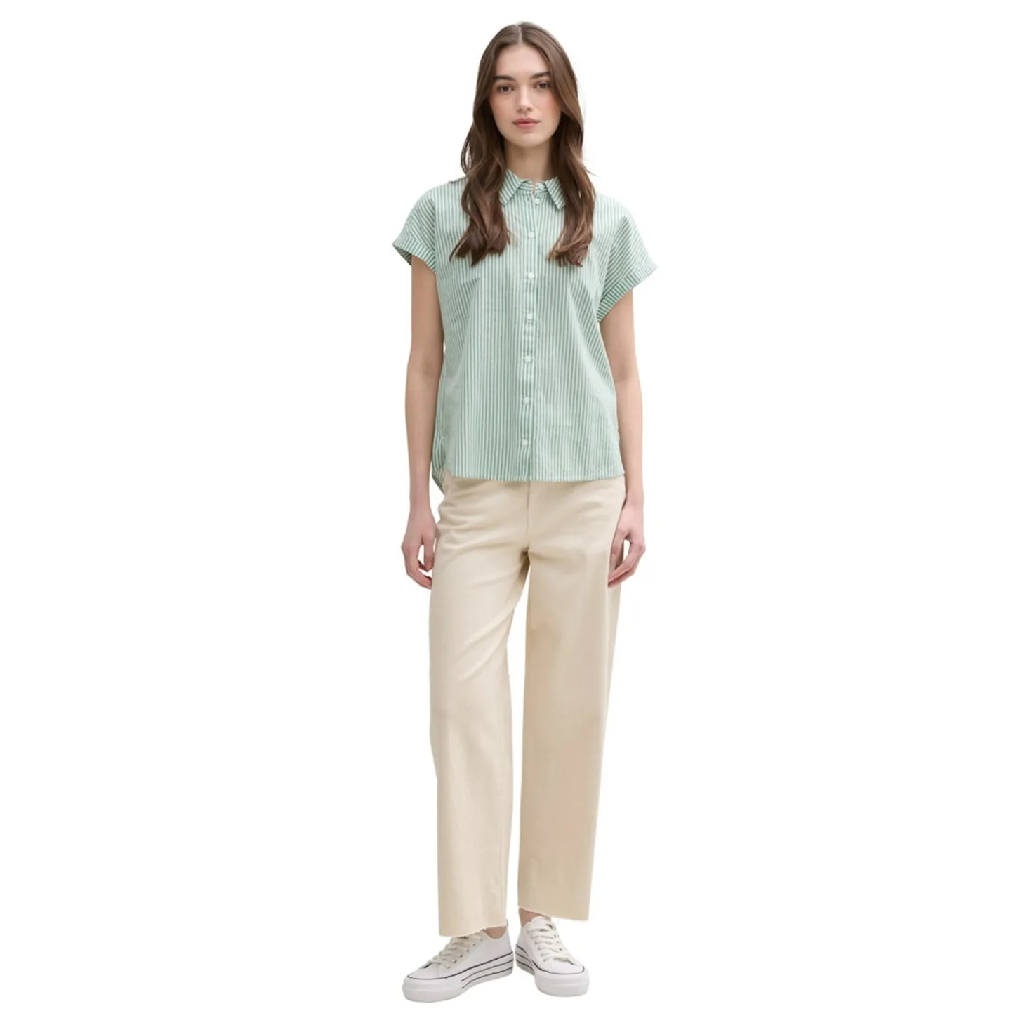 Striped shortsleeve shirt