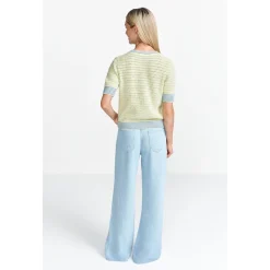Striped towelling cardigan