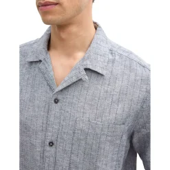 Structured cotton linen shirt