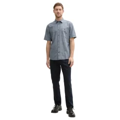 Structured slubyarn shirt