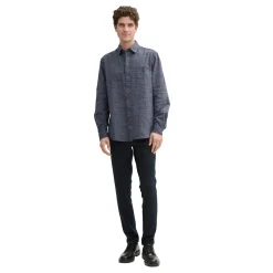 Structured slubyarn shirt