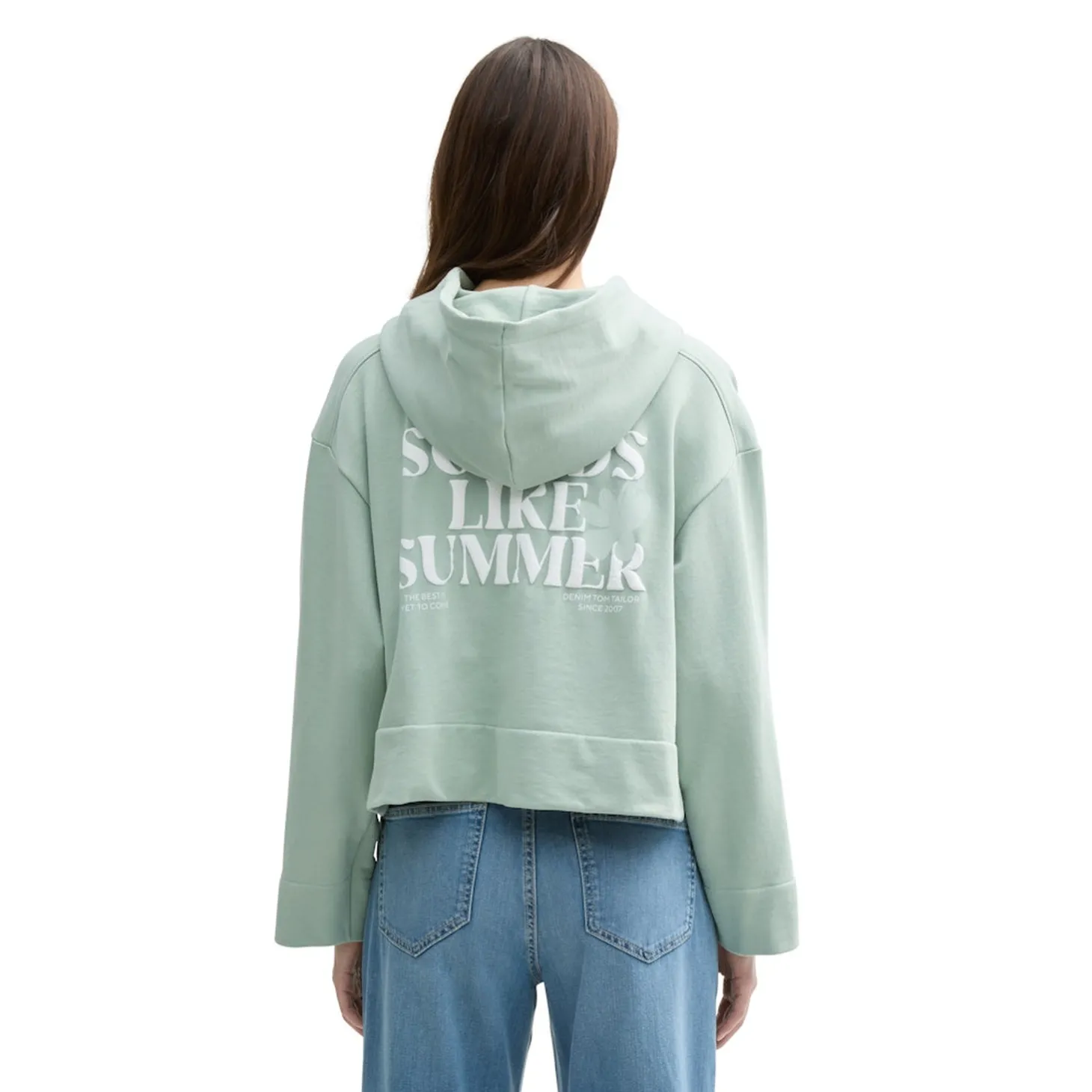 Sweat jacket with print
