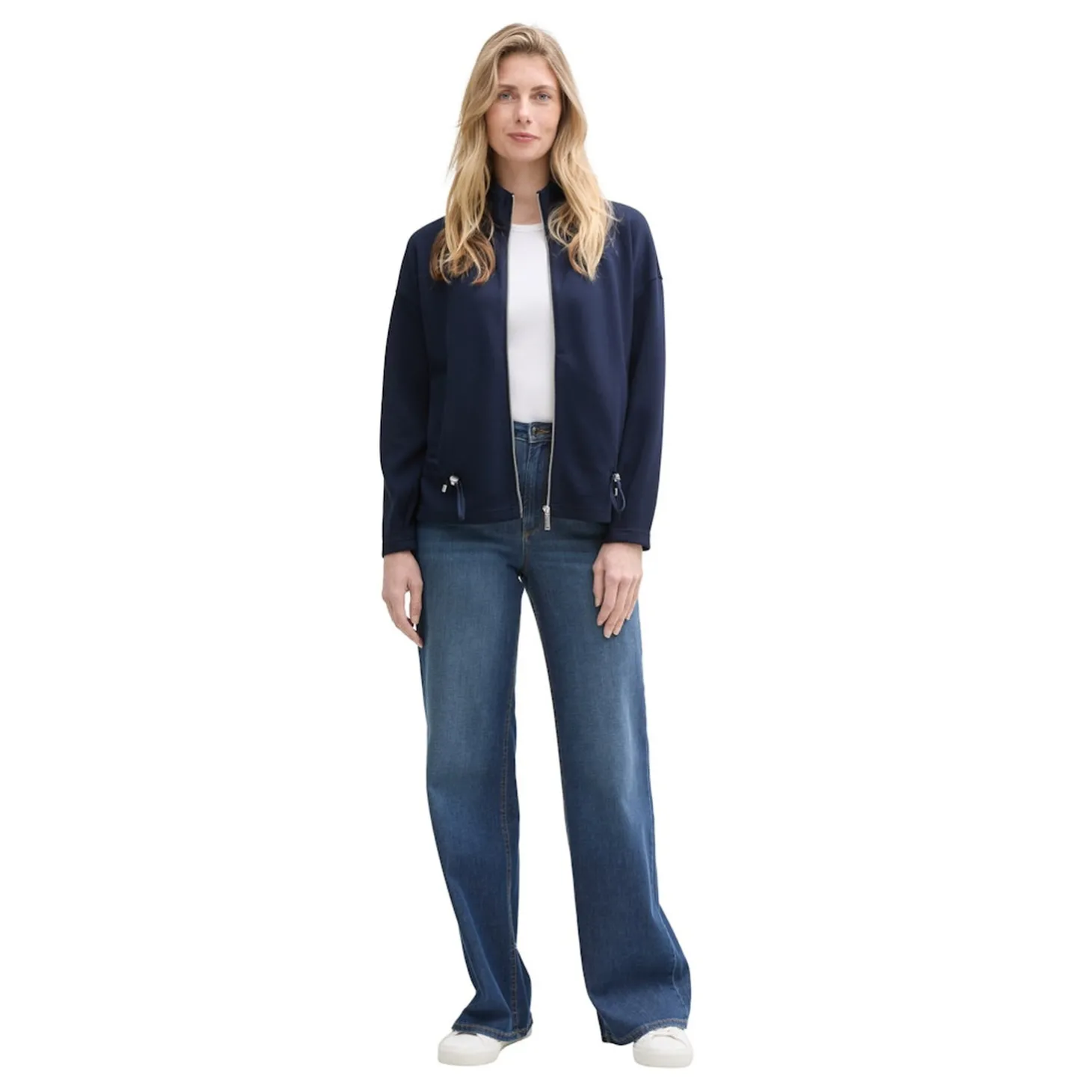 Sweatjacket stand up collar