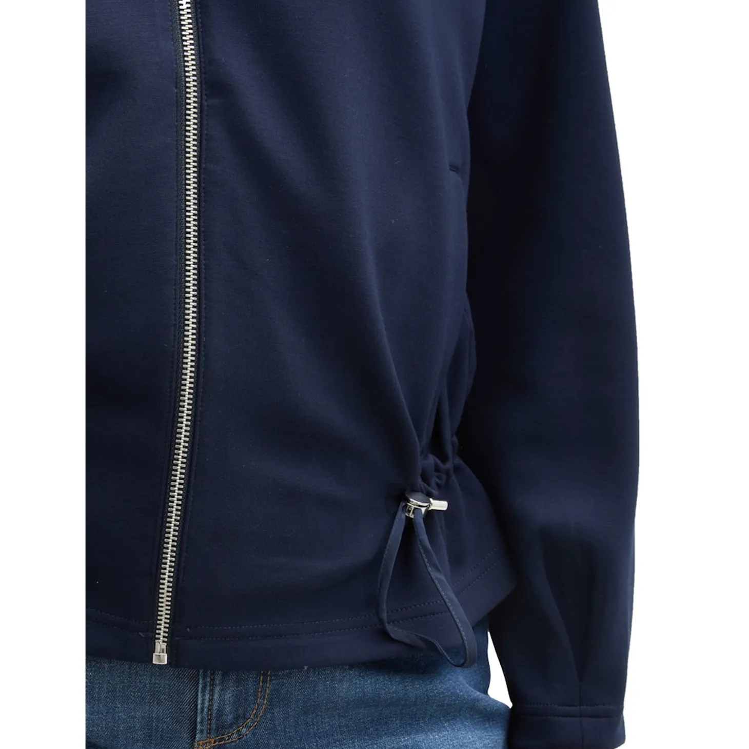 Sweatjacket stand up collar