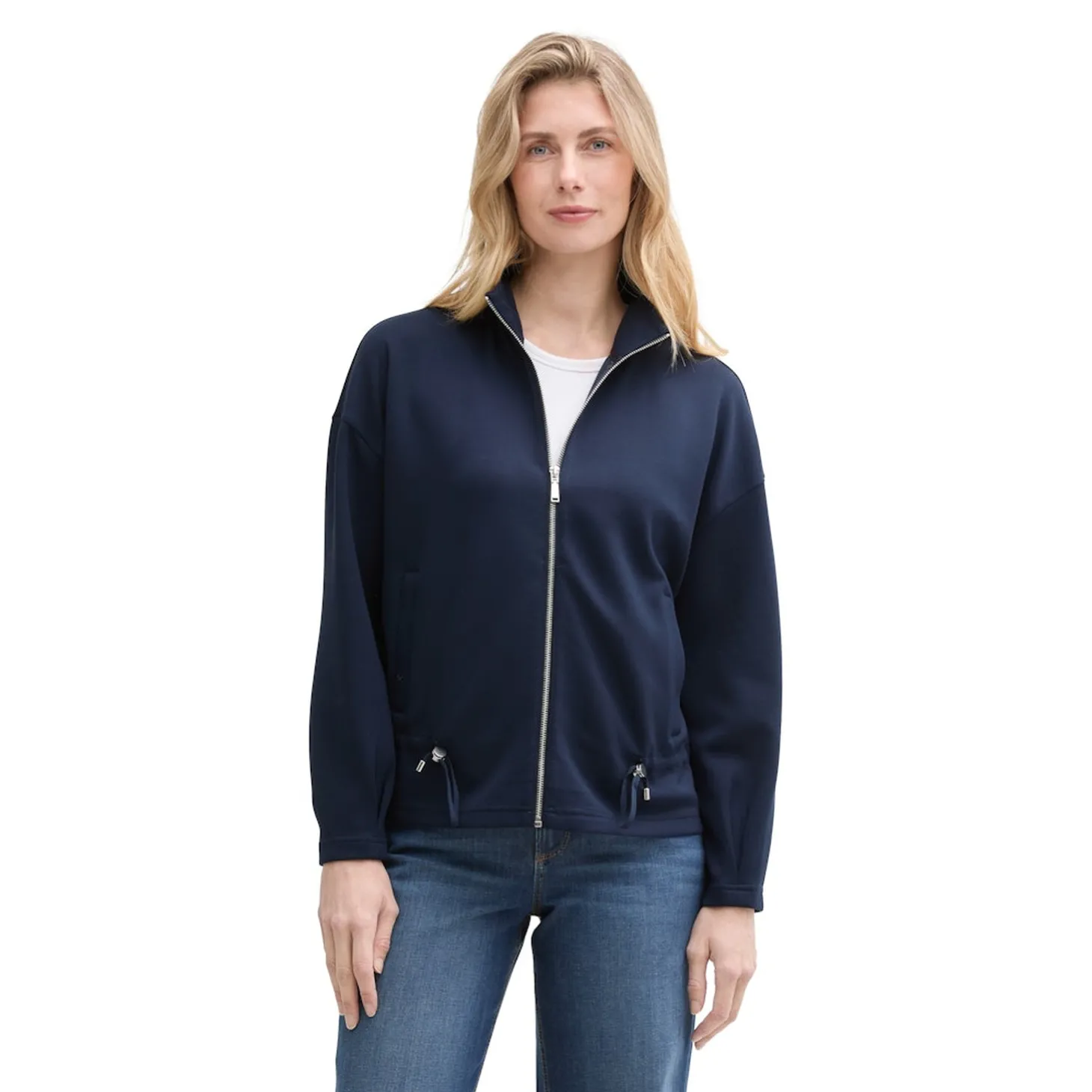 Sweatjacket stand up collar