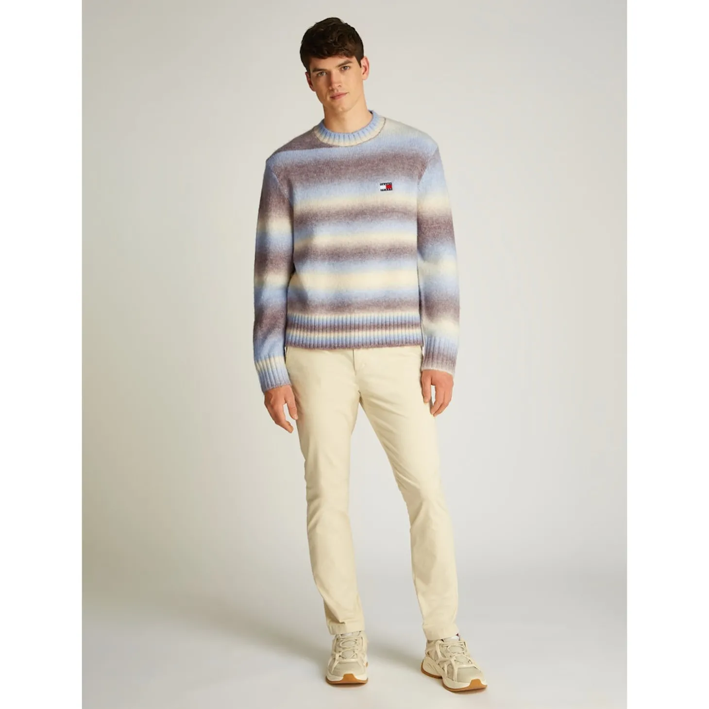 TJM REG OMBRE CNECK SWEATER