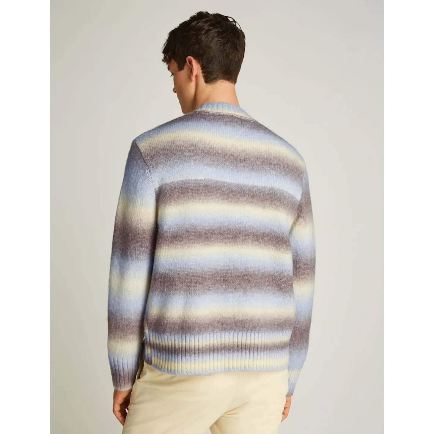 TJM REG OMBRE CNECK SWEATER