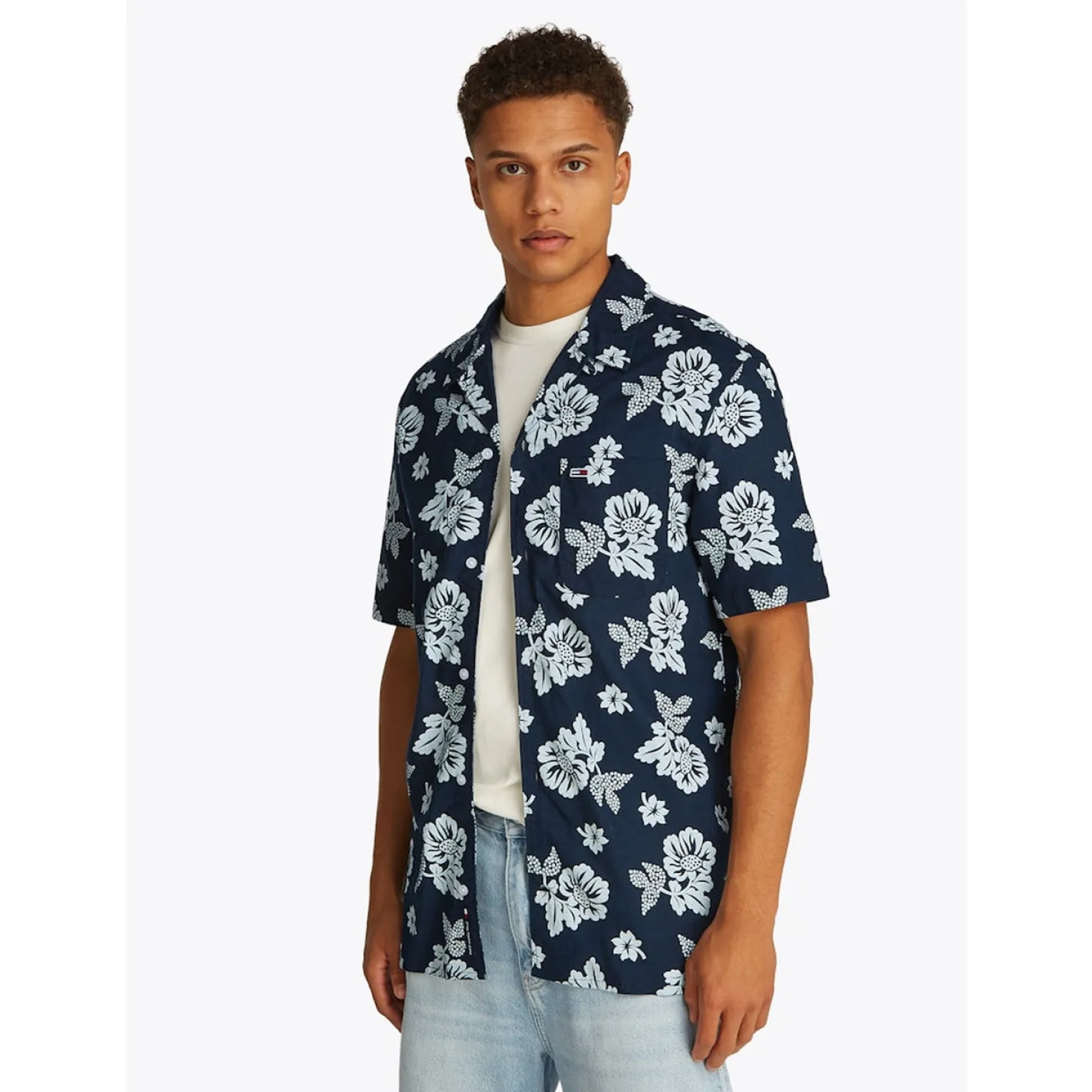 TJM REG SLUB AOP SS SHIRT EXT