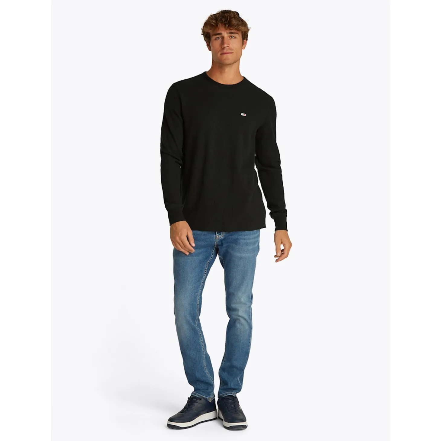 TJM SLIM WAFFLE LS TEE EXT