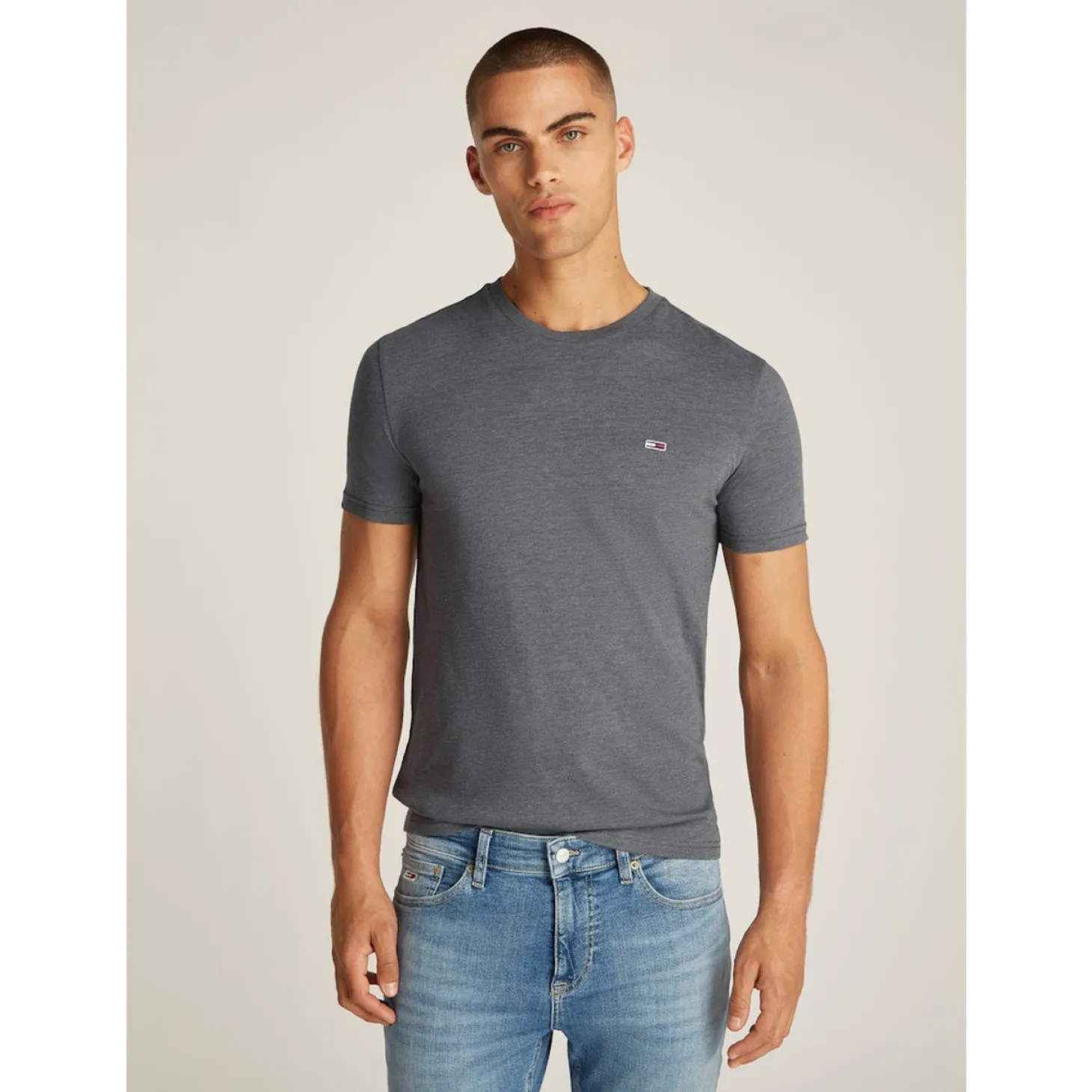 TJM XSLIM JASPE HTR TEE EXT