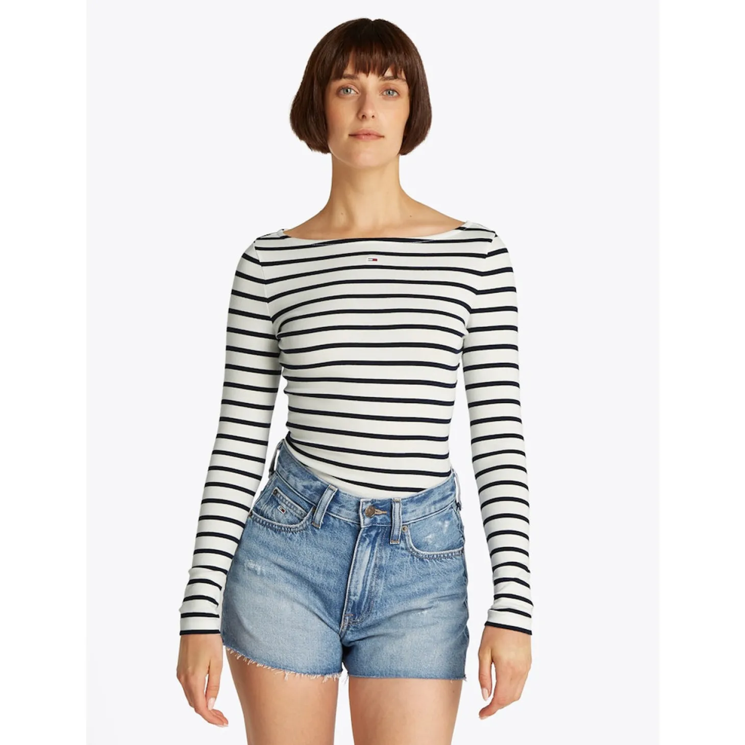 TJW BOAT NECK TOP LS