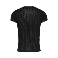 TJW SLIM POINTELLE RIB TEE