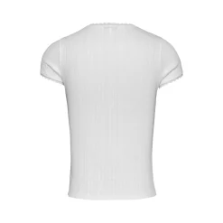 TJW SLIM POINTELLE RIB TEE