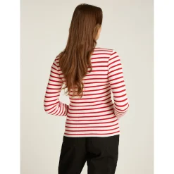 TJW SLM BUTTON RIB C-NECK LS E
