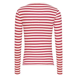 TJW SLM BUTTON RIB C-NECK LS E