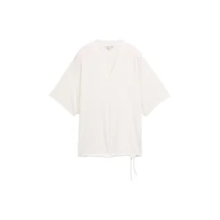 T-shirt cupro v-neck