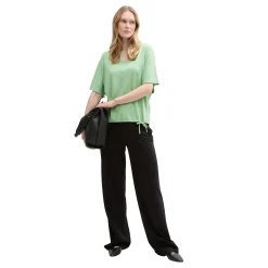 T-shirt cupro v-neck