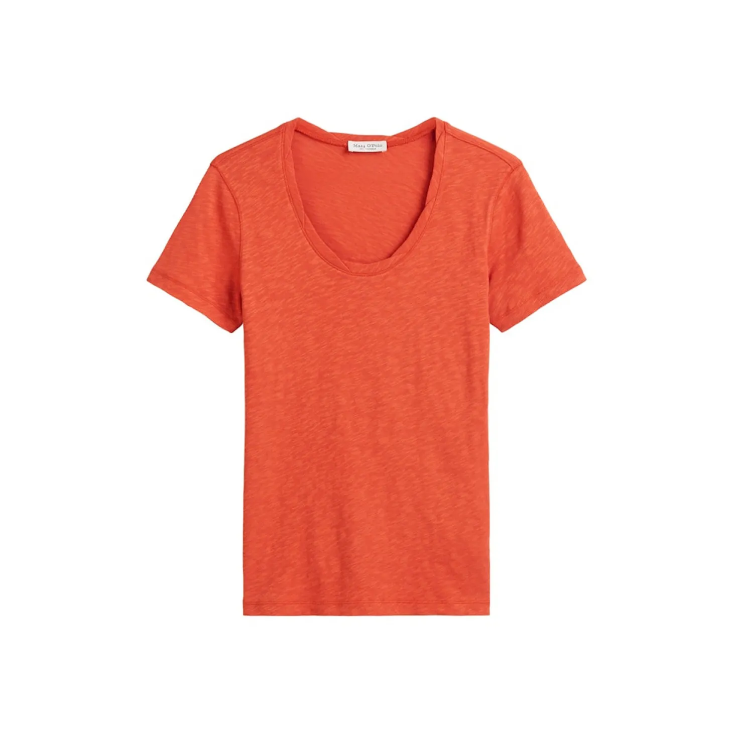 T-shirt, deep round neck twist