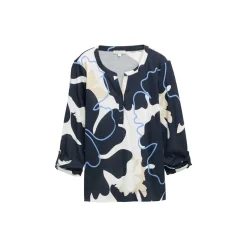 T-shirt henley alloverprinted