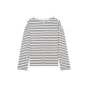 T-Shirt, LSL, Boatneck, Relaxe