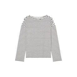 T-Shirt, LSL, Boatneck, Relaxe