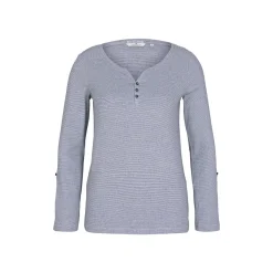 T-shirt stripe henley