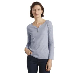 T-shirt stripe henley