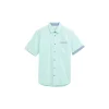 Two-tone poplin shirt