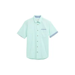 Two-tone poplin shirt