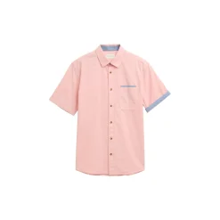 Two-tone poplin shirt