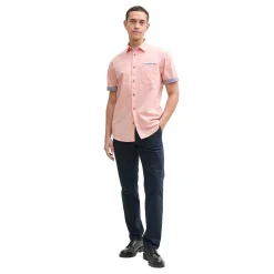Two-tone poplin shirt