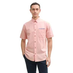 Two-tone poplin shirt