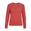 VIDALO O-NECK L/S KNIT TOP- NO