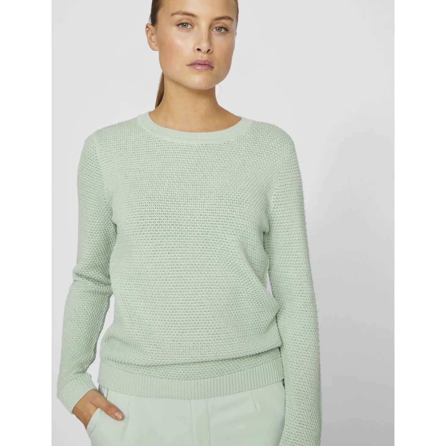 VIDALO O-NECK L/S KNIT TOP- NO