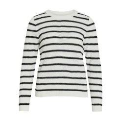 VIDALO O-NECK L/S STRIPE KNIT