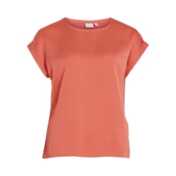 VIELLETTE S/S SATIN TOP - NOOS