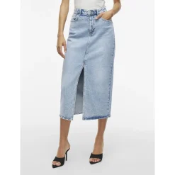 VIJAF HW MIDI DENIM SKIRT-NOOS