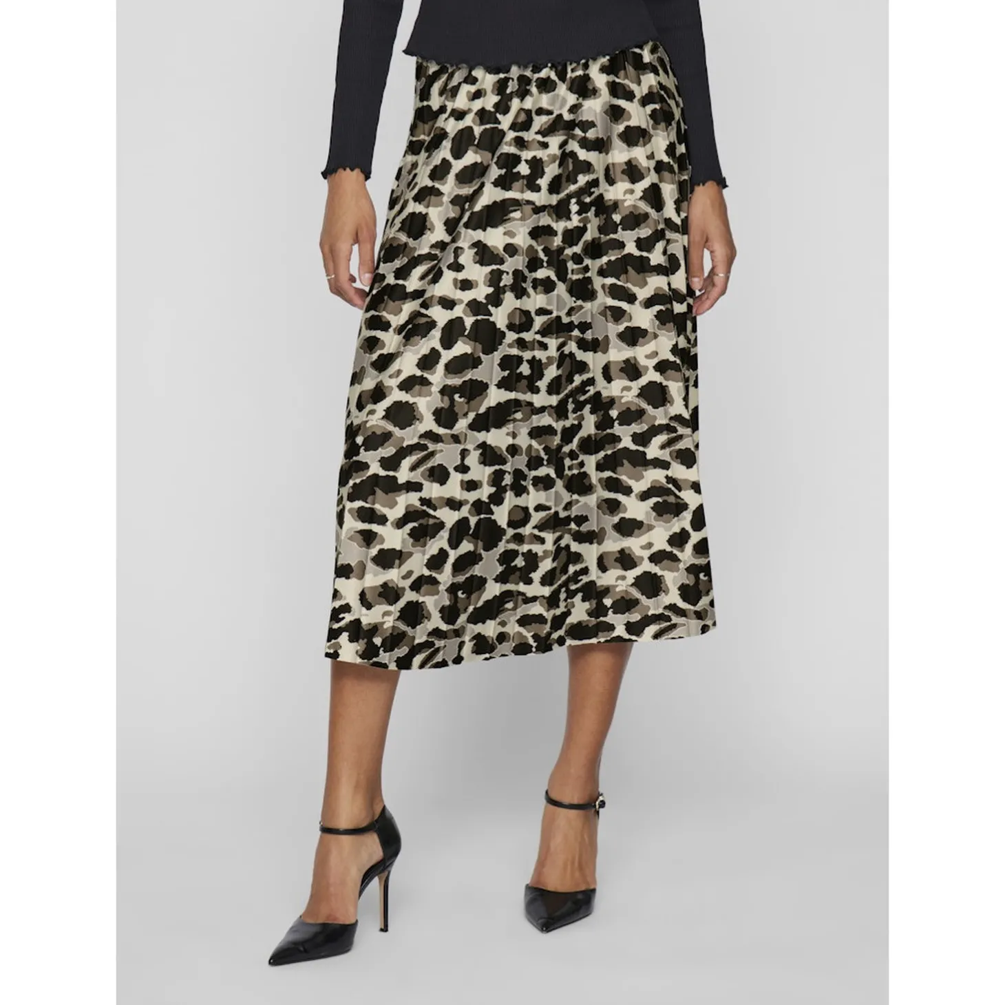 VINITBAN PRINT MIDI SKIRT - NO