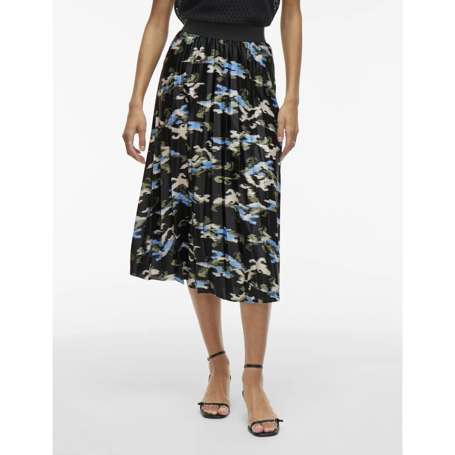 VINITBAN PRINT MIDI SKIRT - NO